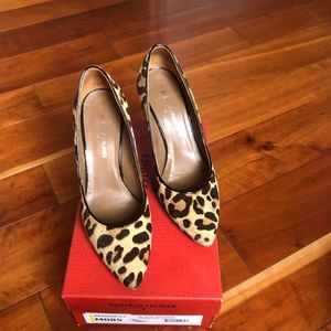 Donald J Pliner Leopard Haircalf pumps